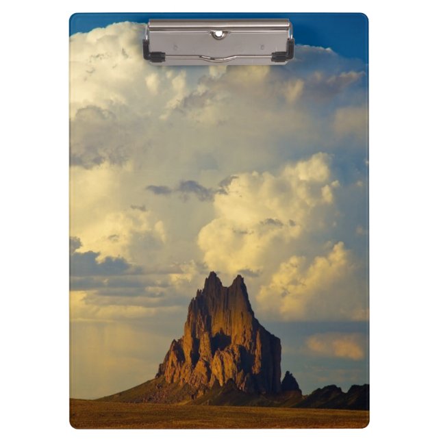 Porte-bloc Shiprock contre le cumulo-nimbus (Devant)