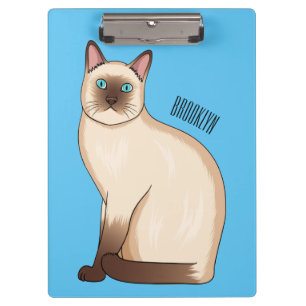 Porte-bloc Siamese cat cartoon