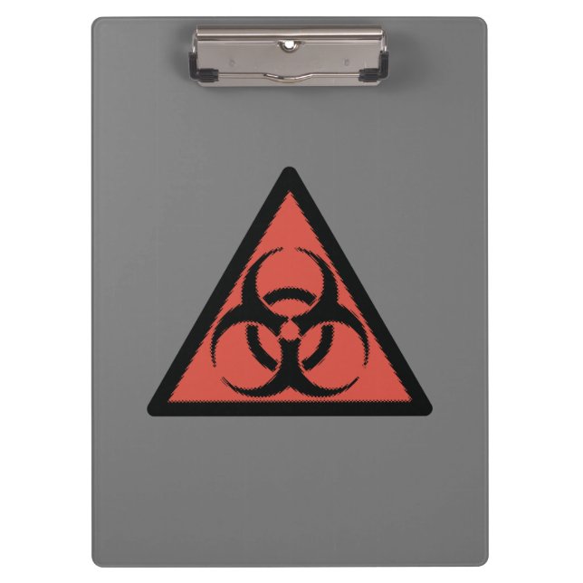 Porte-bloc Signal biologique rouge (Devant)