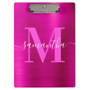 Porte-bloc Signature Monogramme Pink Chaud Foil