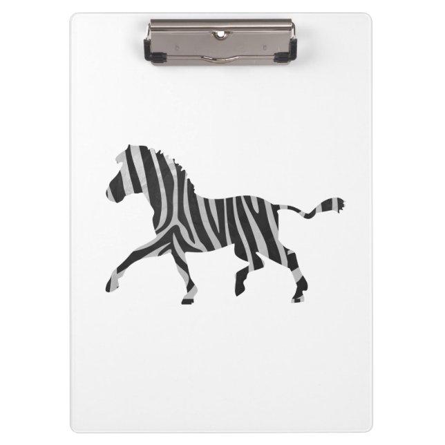 Porte-bloc Silhouette noir et gris clair Zebra (Devant)