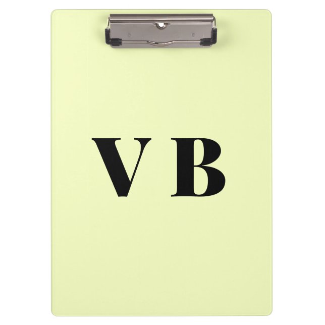 Porte-bloc simple couleur pastel personnalisée minimale solid (Devant)