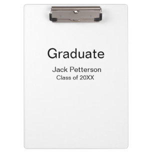 Porte-bloc simple diplôme minimal ajouter nom classe moderne
