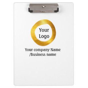 Porte-bloc simple minimum ajouter votre logo or site web soci