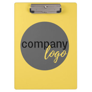 PORTE-BLOC SIMPLE MODERNE ENTREPRISE LOGO MARQUE JAUNE