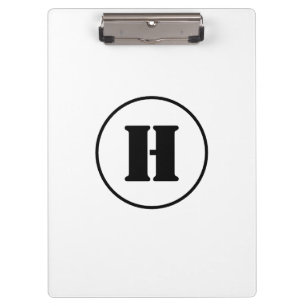PORTE-BLOC SIMPLE MODERNE MODERNE MONOGRAM ÉLÉGANT CHIC STYLE