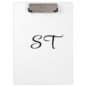 PORTE-BLOC SIMPLE MODERNE MODERNE MONOGRAM ÉLÉGANT CHIC STYLE