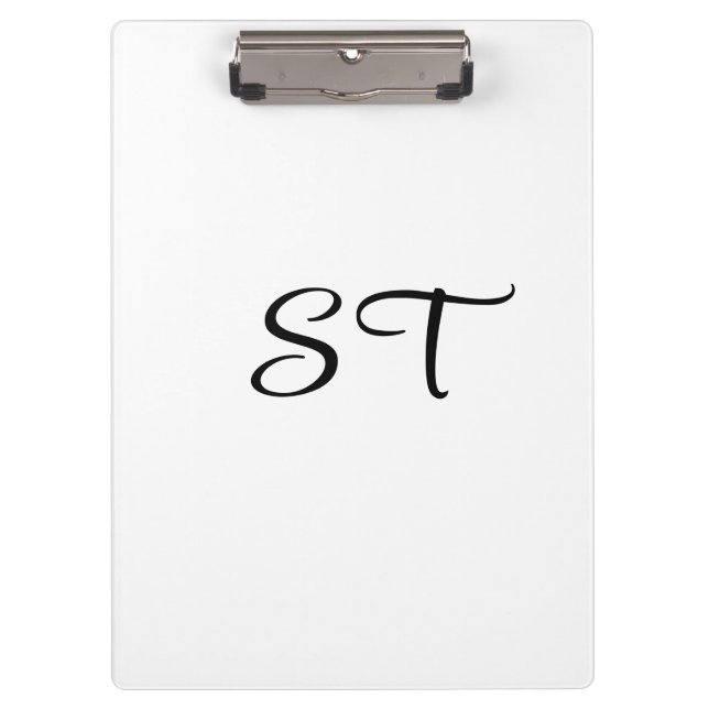 PORTE-BLOC SIMPLE MODERNE MODERNE MONOGRAM ÉLÉGANT CHIC STYLE (Devant)