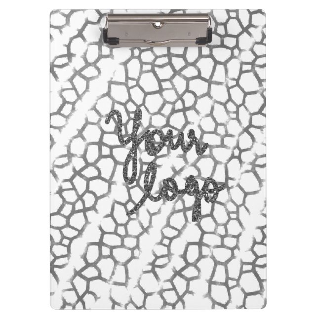 PORTE-BLOC SIMPLE MODERNE MODERNE MONOGRAM ÉLÉGANT CHIC STYLE (Devant)