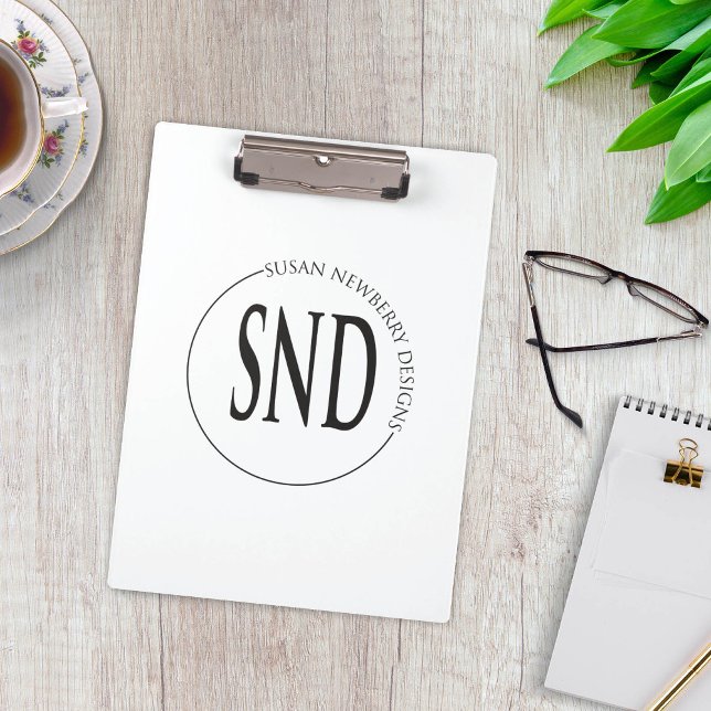 Porte-bloc Simple Round Custom Logo Business (Créateur téléchargé)