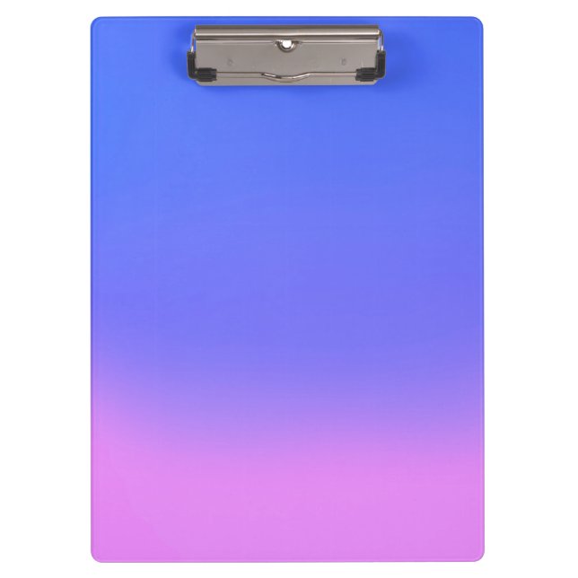 Porte-bloc Simple Sunset Ombre Effet bleu rose (Devant)