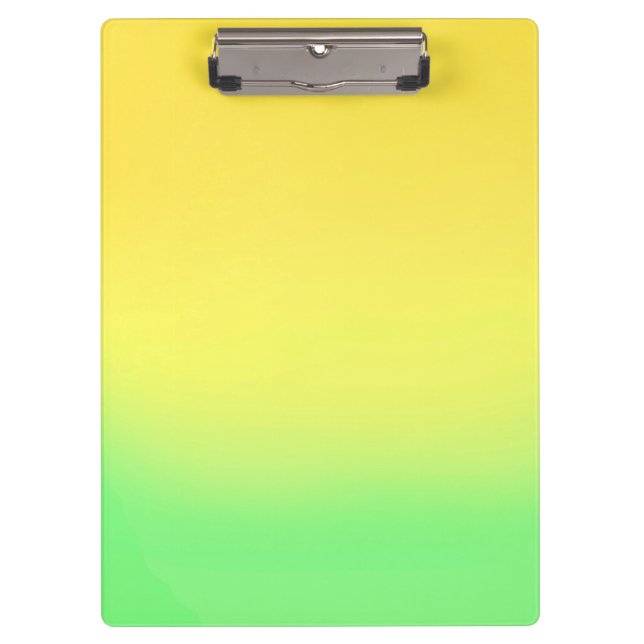Porte-bloc Simple Sunset Ombre Effet Vert Jaune (Devant)