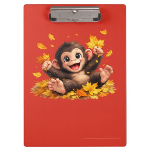 Porte-bloc Singe souriant aux grands yeux ludique tropical