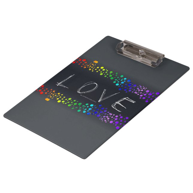 Porte-bloc SlipperyJoe amour bulles rouge orange jaune vert c (Incliné)