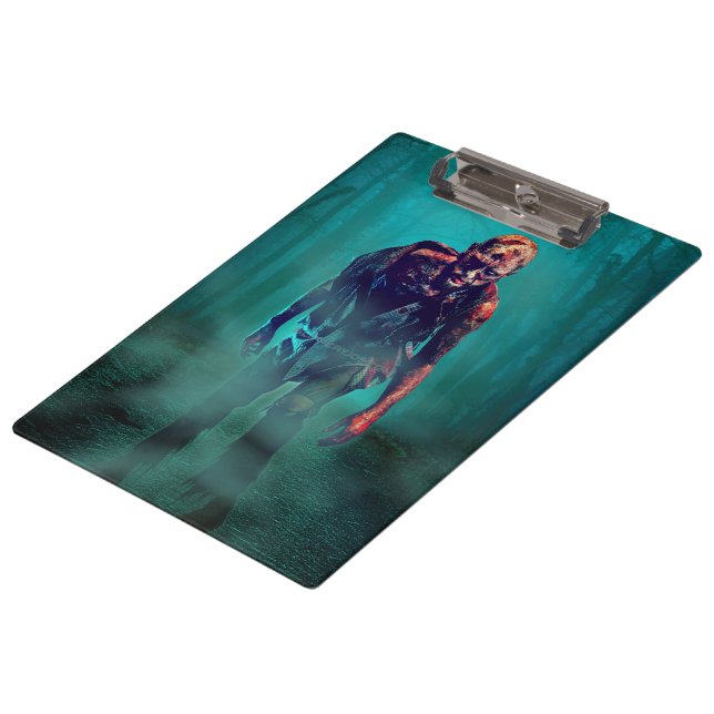 Porte-bloc SlipperyJoe terrifiante figure de zombie isolée om (Incliné)