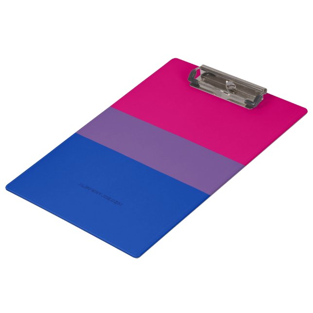 Porte-bloc SlipperyJoe's Bisexual Pride Flag lavender-pink bl (Incliné)