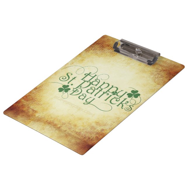 Porte-bloc SlipperyJoe's Happy St. Patrick's Day holiday Iris (Incliné)