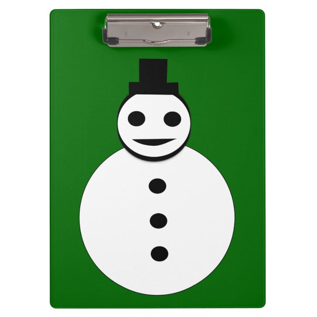 Porte-bloc Smiling Noël Snowman Porte - bloc (Devant)