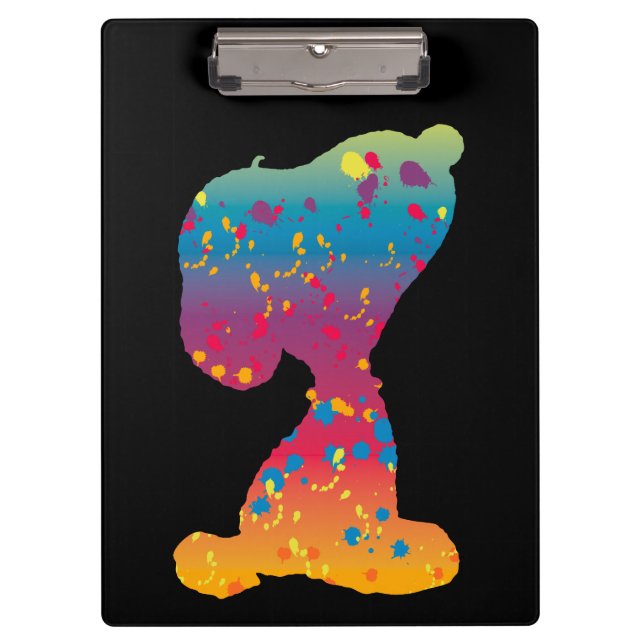 Porte-bloc Snoopy Rainbow Graffiti Silhouette (Devant)