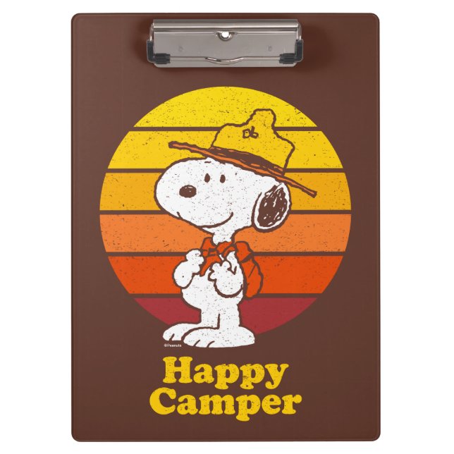 Porte-bloc Snoopy | Scout Beagle - Happy Camper (Devant)