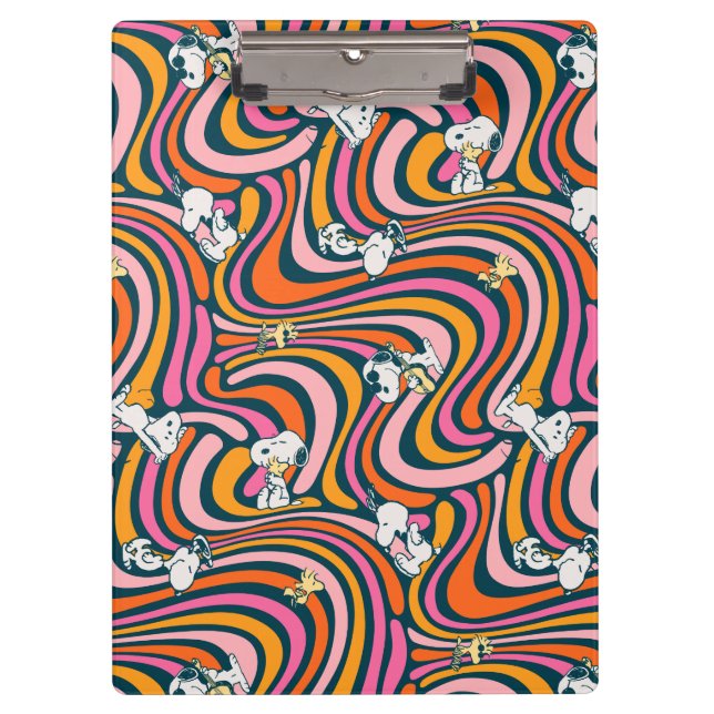 Porte-bloc Snoopy & Woodstock Vibes Super Motif violet (Devant)