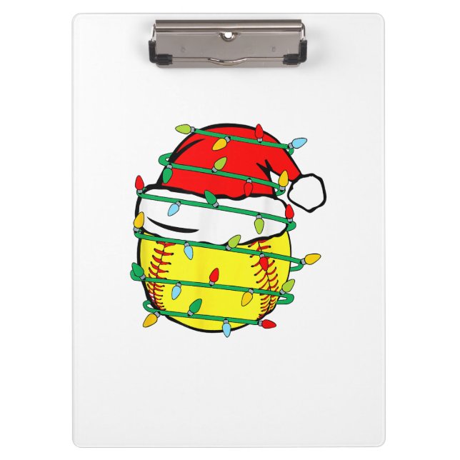 Porte-bloc Softball de Noël  (Devant)