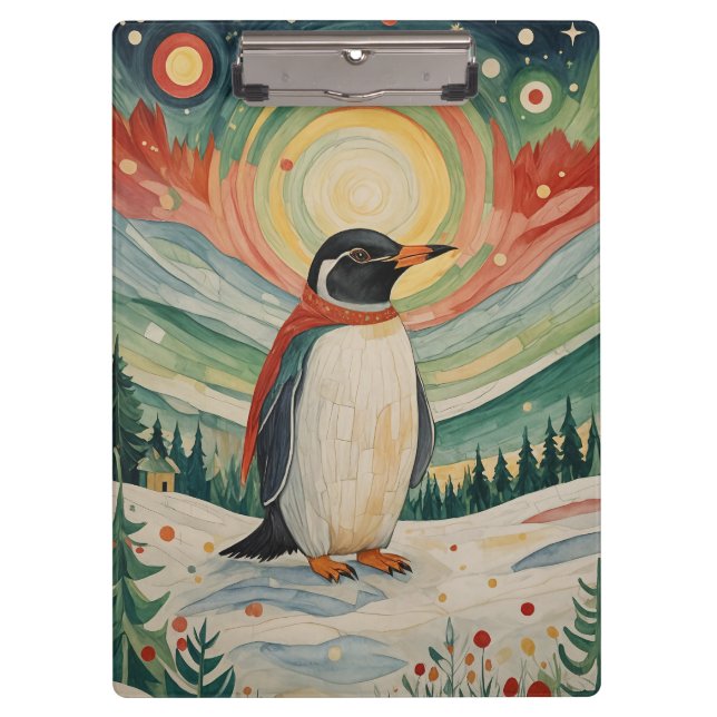 Porte-bloc Soirée sur le flocon des neiges (Devant)