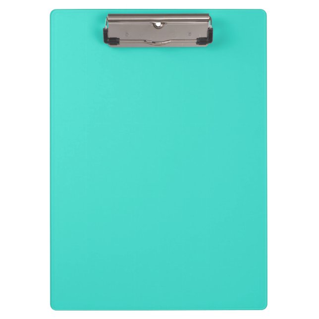 Porte-bloc Solide bleu turquoise aquamarine (Devant)