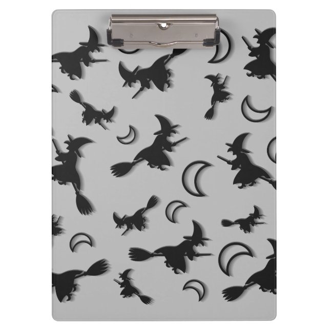 Porte-bloc Sorcière volante entre la moitié de la lune à Hall (Devant)