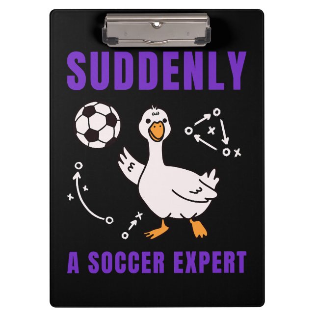 Porte-bloc Soudain un expert de football (Devant)