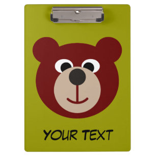 Porte-bloc Sourire Teddy Bear + votre texte