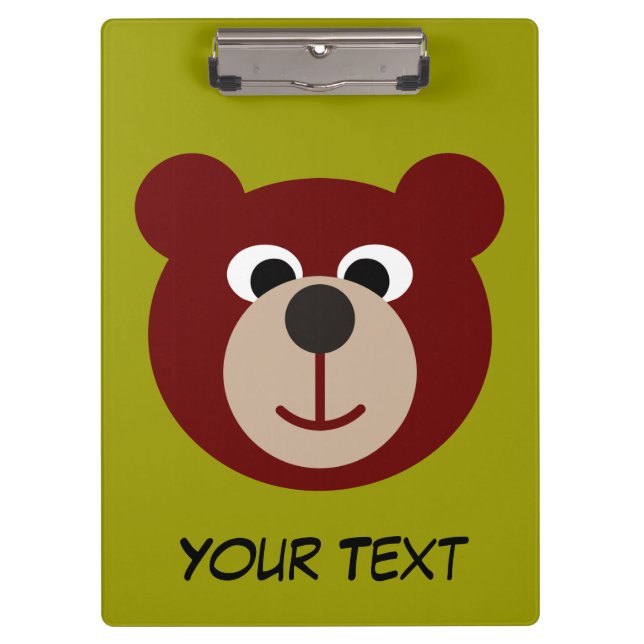 Porte-bloc Sourire Teddy Bear + votre texte (Devant)
