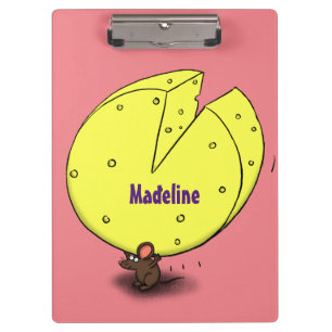 Porte-bloc Souris mignonne avec dessin animé au fromage