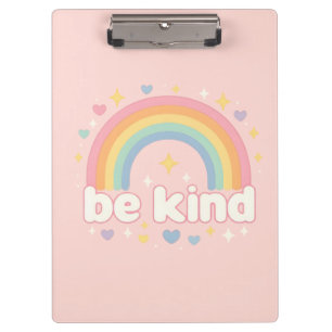 Porte-bloc Soyez Gentil – Positivité Pastel Arc-en-ciel