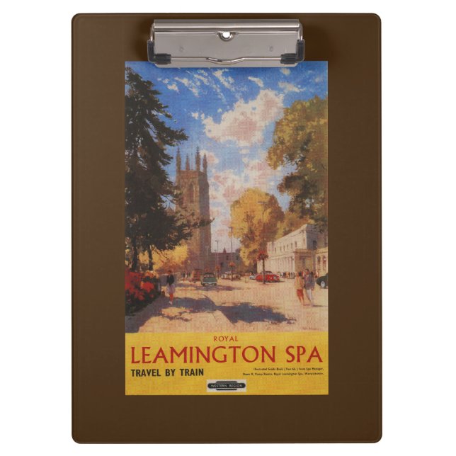 Porte-bloc Spa royal, affiche britannique de chemins de fer (Devant)