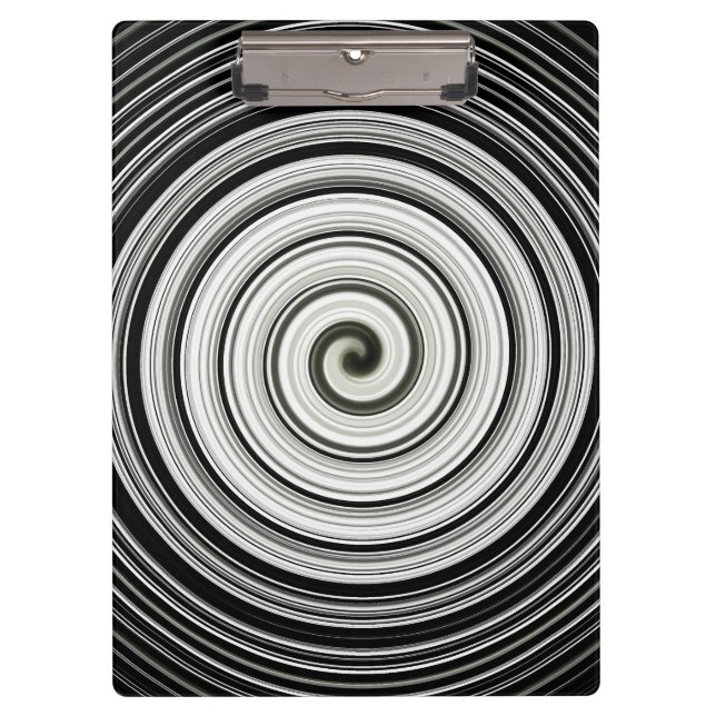 Porte-bloc Spirale Noire Et Blanche (Devant)