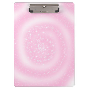 Porte-bloc Spirale rose pâle