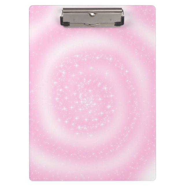 Porte-bloc Spirale rose pâle (Devant)
