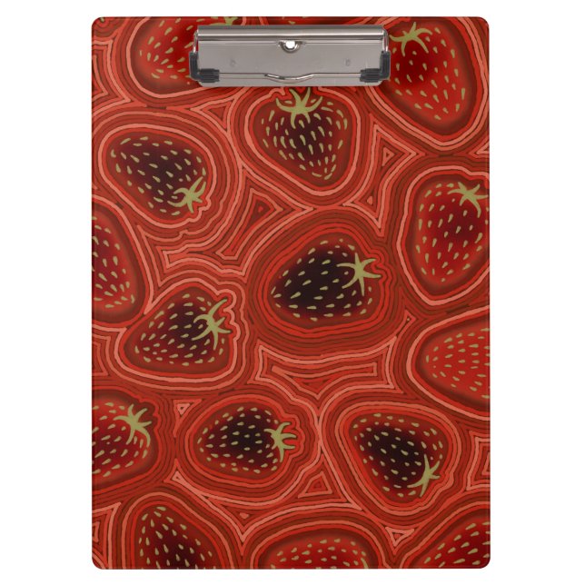 Porte-bloc Spirale tourbillon de fraise  (Devant)