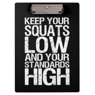 Porte-bloc Squat Low - Exercice de musculation Motivationnel