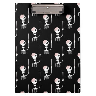 Porte-bloc Squelette d'Halloween avec épée