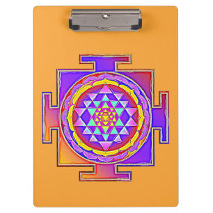 Porte-bloc Sri Yantra - Symbole hindouiste Design 1