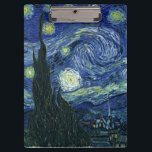 Porte-bloc Starry Night Vincent van Gogh Art Peinture<br><div class="desc">Vincent van Gogh (Néerlandais, 1853 - 1890) Starry Night, 1889, Huile sur toile Non encadré : 73 × 92 cm (28, 7 × 36, 2 po) Ce tableau représente la vue depuis la fenêtre est de la chambre d'asile de Van Gogh à Saint-Rémy-de-Provence, il ajoute un village aménagé. Il est...</div>