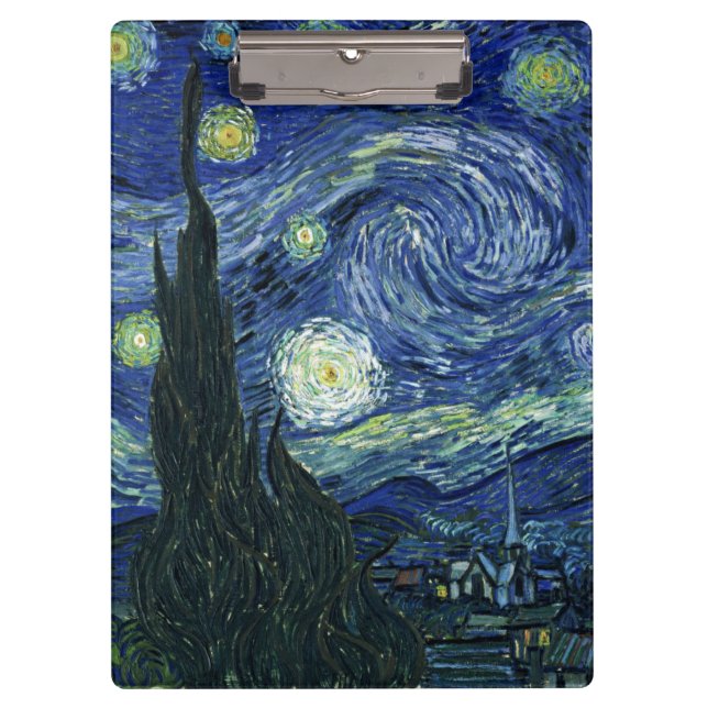 Porte-bloc Starry Night Vincent van Gogh Art Peinture (Devant)