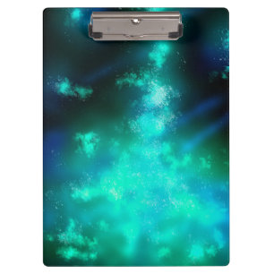 Porte-bloc Stars Nuit Ciel Midnight Emerald Green Lys Way