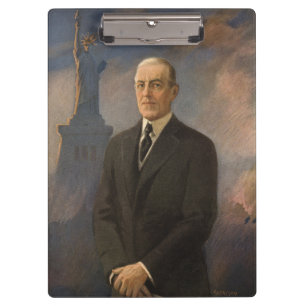 Porte-bloc Statue de la Liberté et président Woodrow Wilson
