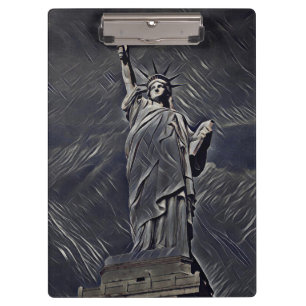 Porte-bloc Statue de la peinture de liberté