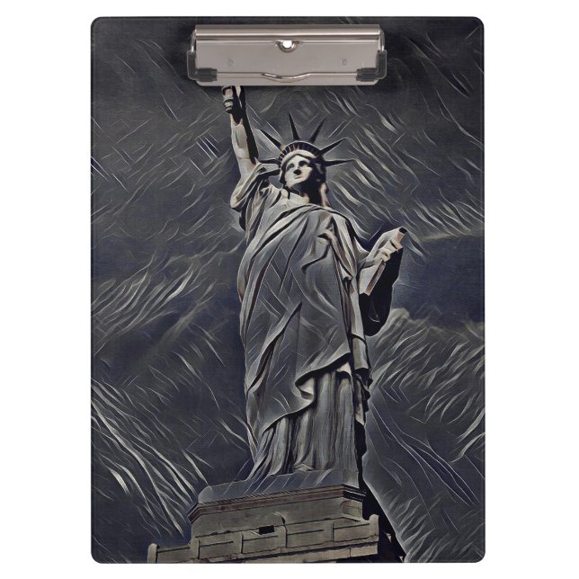 Porte-bloc Statue de la peinture de liberté (Devant)