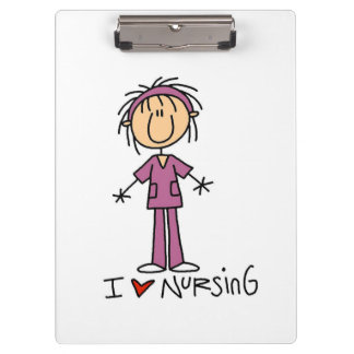 Porte-bloc Stick Figure I Love Nuring Porte - bloc