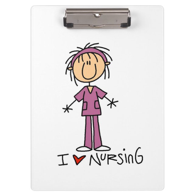 Porte-bloc Stick Figure I Love Nuring Porte - bloc (Devant)